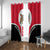 Iraq Window Curtain with Lamassu Mythical Creature and National Map Design - Wonder Print Shop