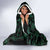 Iraq Hooded Blanket with Palm Tree Landscape and Map Silhouette Design - Wonder Print Shop