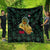 Iraq Quilt with Palm Tree Landscape and Map Silhouette Design - Wonder Print Shop