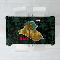 Iraq Tablecloth with Palm Tree Landscape and Map Silhouette Design - Wonder Print Shop