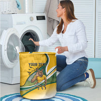 Personalized Australia Soccer Kangaroo Mascot Laundry Basket Sydney Opera House - Hear the Champions Roar Football