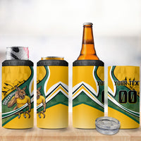 Personalized Australia Soccer Kangaroo Mascot 4 in 1 Can Cooler Tumbler Sydney Opera House - Hear the Champions Roar Football