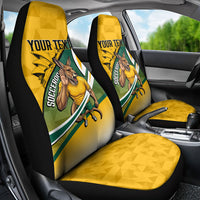 Personalized Australia Soccer Kangaroo Mascot Car Seat Cover Sydney Opera House - Hear the Champions Roar Football