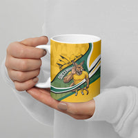 Personalized Australia Soccer Kangaroo Mascot Ceramic Mug Sydney Opera House - Hear the Champions Roar Football