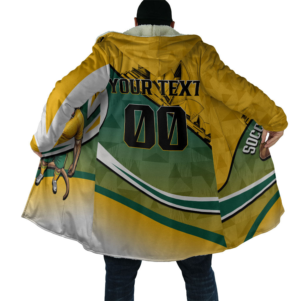 Personalized Australia Soccer Kangaroo Mascot Cloak Sydney Opera House - Hear the Champions Roar Football