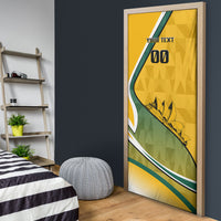Personalized Australia Soccer Kangaroo Mascot Door Cover Sydney Opera House - Hear the Champions Roar Football