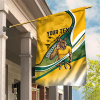 Personalized Australia Soccer Kangaroo Mascot Garden Flag Sydney Opera House - Hear the Champions Roar Football