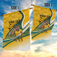 Personalized Australia Soccer Kangaroo Mascot Garden Flag Sydney Opera House - Hear the Champions Roar Football