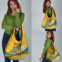 Personalized Australia Soccer Kangaroo Mascot Grocery Bag Sydney Opera House - Hear the Champions Roar Football