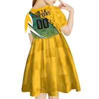 Personalized Australia Soccer Kangaroo Mascot Kid Short Sleeve Dress Sydney Opera House - Hear the Champions Roar Football