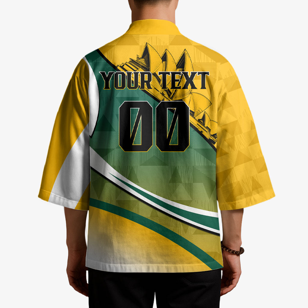 Personalized Australia Soccer Kangaroo Mascot Kimono Sydney Opera House - Hear the Champions Roar Football