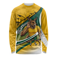 Personalized Australia Soccer Kangaroo Mascot Long Sleeve Shirt Sydney Opera House - Hear the Champions Roar Football