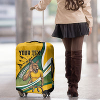 Personalized Australia Soccer Kangaroo Mascot Luggage Cover Sydney Opera House - Hear the Champions Roar Football