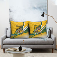 Personalized Australia Soccer Kangaroo Mascot Pillow Cover Sydney Opera House - Hear the Champions Roar Football
