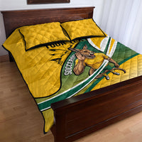 Personalized Australia Soccer Kangaroo Mascot Quilt Bed Set Sydney Opera House - Hear the Champions Roar Football