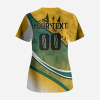 Personalized Australia Soccer Kangaroo Mascot Scrub Top Sydney Opera House - Hear the Champions Roar Football