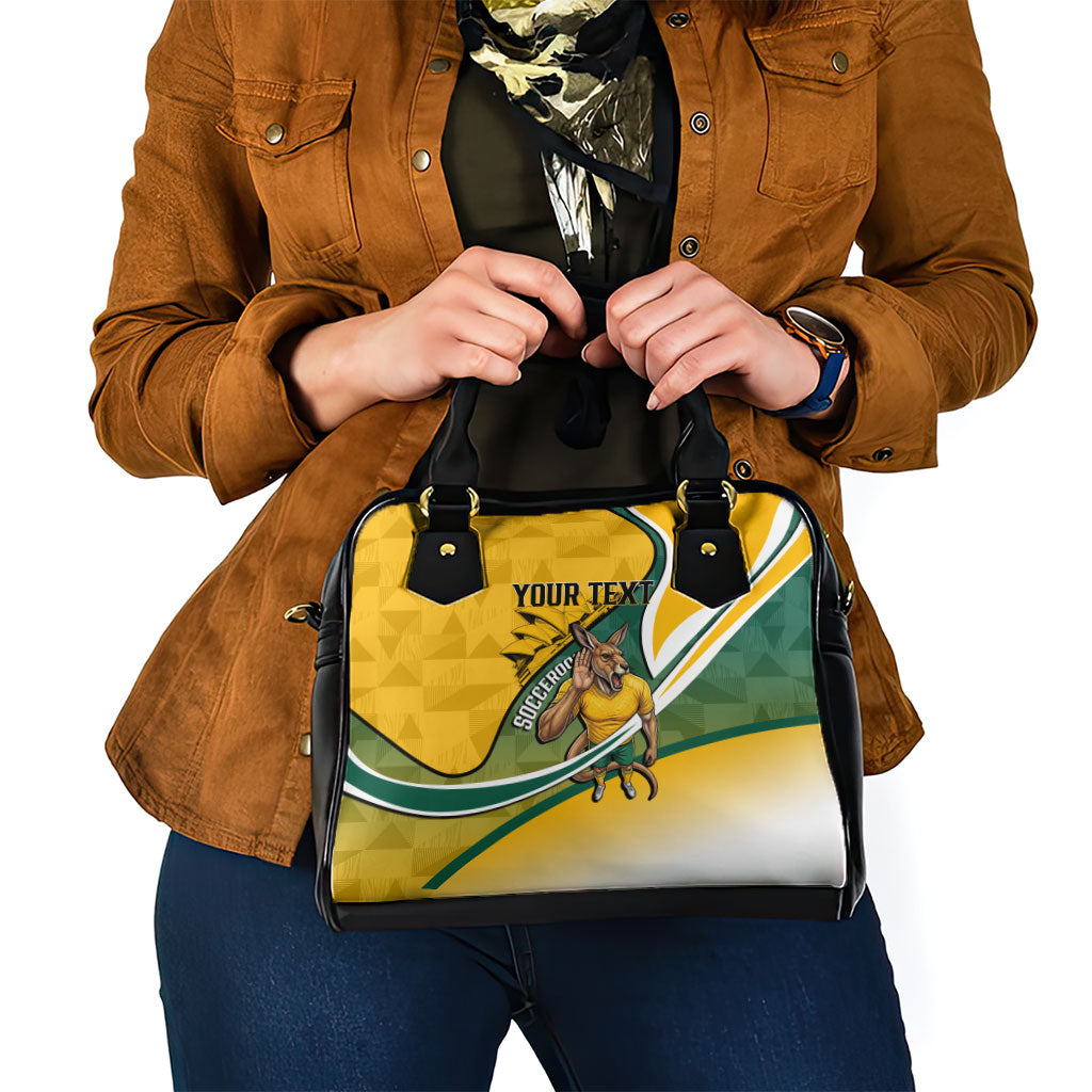 Personalized Australia Soccer Kangaroo Mascot Shoulder Handbag Sydney Opera House - Hear the Champions Roar Football