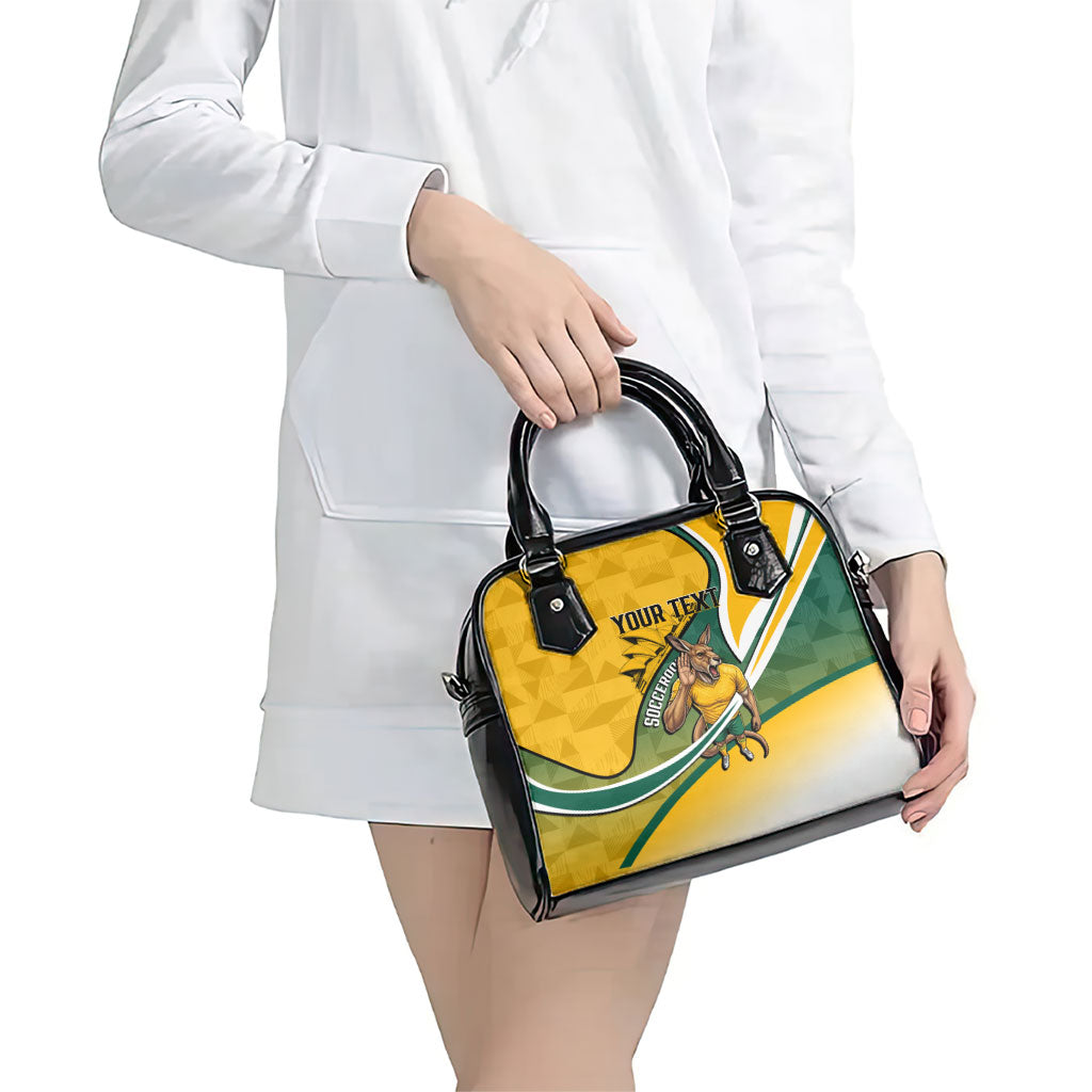 Personalized Australia Soccer Kangaroo Mascot Shoulder Handbag Sydney Opera House - Hear the Champions Roar Football
