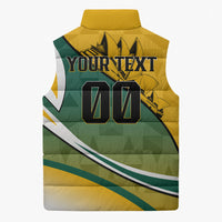 Personalized Australia Soccer Kangaroo Mascot Sleeveless Puffer Jacket Sydney Opera House - Hear the Champions Roar Football