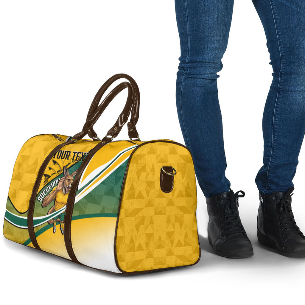 Personalized Australia Soccer Kangaroo Mascot Travel Bag Sydney Opera House - Hear the Champions Roar Football
