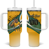 Personalized Australia Soccer Kangaroo Mascot Tumbler With Handle Sydney Opera House - Hear the Champions Roar Football