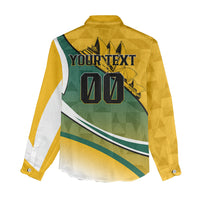 Personalized Australia Soccer Kangaroo Mascot Women Casual Shirt Sydney Opera House - Hear the Champions Roar Football