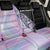 Bowling Strike Graphic Back Car Seat Cover Custom Flaming Ball and Pastel Gradient Swirl Pattern Design - Wonder Print Shop