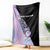 Bowling Strike Graphic Blanket Custom Flaming Ball and Pastel Gradient Swirl Pattern Design - Wonder Print Shop