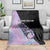 Bowling Strike Graphic Blanket Custom Flaming Ball and Pastel Gradient Swirl Pattern Design - Wonder Print Shop