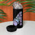 Bowling Strike Graphic 4 in 1 Can Cooler Tumbler Custom Flaming Ball and Pastel Gradient Swirl Pattern Design - Wonder Print Shop