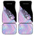 Bowling Strike Graphic Car Mats Custom Flaming Ball and Pastel Gradient Swirl Pattern Design - Wonder Print Shop