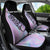 Bowling Strike Graphic Car Seat Cover Custom Flaming Ball and Pastel Gradient Swirl Pattern Design - Wonder Print Shop
