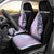 Bowling Strike Graphic Car Seat Cover Custom Flaming Ball and Pastel Gradient Swirl Pattern Design - Wonder Print Shop