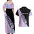 Bowling Strike Graphic Couples Matching Off Shoulder Maxi Dress and Hawaiian Shirt Custom Flaming Ball and Pastel Gradient Swirl Pattern Design - Wonder Print Shop