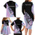 Bowling Strike Graphic Family Matching Long Sleeve Bodycon Dress and Hawaiian Shirt Custom Flaming Ball and Pastel Gradient Swirl Pattern Design - Wonder Print Shop
