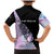 Bowling Strike Graphic Family Matching Mermaid Dress and Hawaiian Shirt Custom Flaming Ball and Pastel Gradient Swirl Pattern Design - Wonder Print Shop