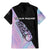 Bowling Strike Graphic Family Matching Mermaid Dress and Hawaiian Shirt Custom Flaming Ball and Pastel Gradient Swirl Pattern Design - Wonder Print Shop