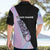 Bowling Strike Graphic Hawaiian Shirt Custom Flaming Ball and Pastel Gradient Swirl Pattern Design - Wonder Print Shop