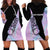 Bowling Strike Graphic Hoodie Dress Custom Flaming Ball and Pastel Gradient Swirl Pattern Design - Wonder Print Shop