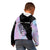 Bowling Strike Graphic Kid Hoodie Custom Flaming Ball and Pastel Gradient Swirl Pattern Design - Wonder Print Shop