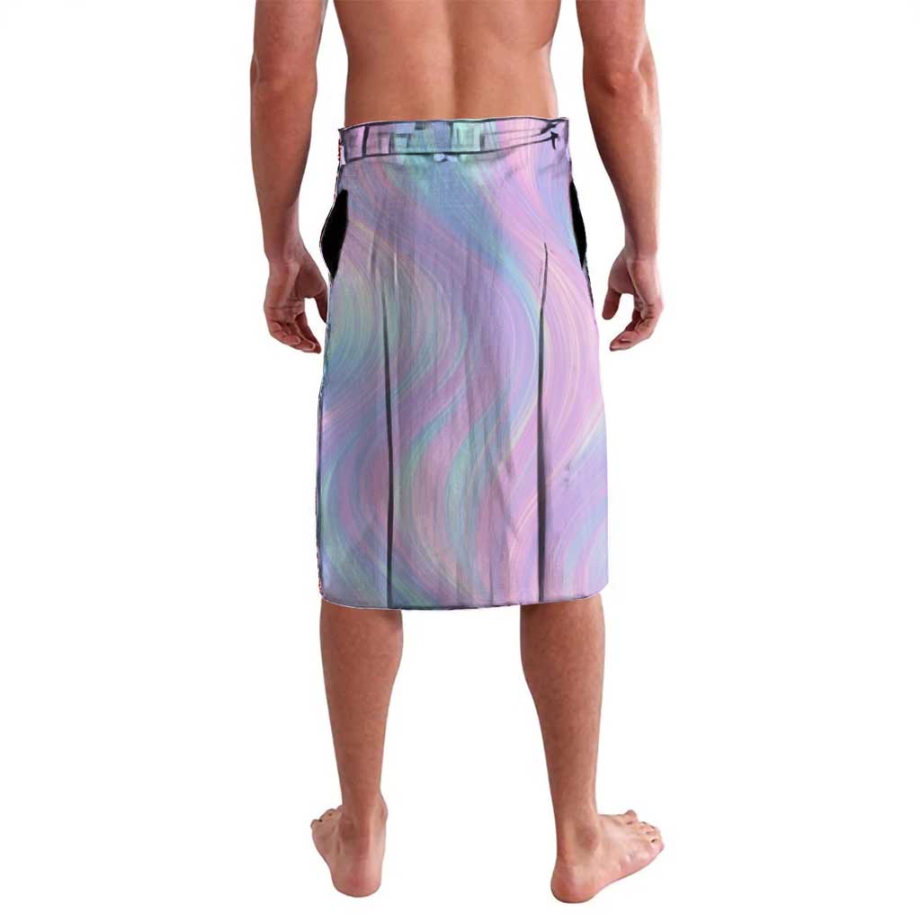 Bowling Strike Graphic Lavalava Custom Flaming Ball and Pastel Gradient Swirl Pattern Design - Wonder Print Shop