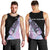 Bowling Strike Graphic Men Tank Top Custom Flaming Ball and Pastel Gradient Swirl Pattern Design - Wonder Print Shop