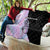Bowling Strike Graphic Quilt Custom Flaming Ball and Pastel Gradient Swirl Pattern Design - Wonder Print Shop
