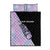 Bowling Strike Graphic Quilt Bed Set Custom Flaming Ball and Pastel Gradient Swirl Pattern Design - Wonder Print Shop