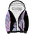 Bowling Strike Graphic Sherpa Hoodie Custom Flaming Ball and Pastel Gradient Swirl Pattern Design - Wonder Print Shop