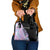 Bowling Strike Graphic Shoulder Handbag Custom Flaming Ball and Pastel Gradient Swirl Pattern Design - Wonder Print Shop