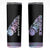 Bowling Strike Graphic Skinny Tumbler Custom Flaming Ball and Pastel Gradient Swirl Pattern Design - Wonder Print Shop
