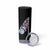 Bowling Strike Graphic Skinny Tumbler Custom Flaming Ball and Pastel Gradient Swirl Pattern Design - Wonder Print Shop