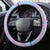 Bowling Strike Graphic Steering Wheel Cover Flaming Ball and Pastel Gradient Swirl Pattern Design - Wonder Print Shop