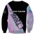 Bowling Strike Graphic Sweatshirt Custom Flaming Ball and Pastel Gradient Swirl Pattern Design - Wonder Print Shop
